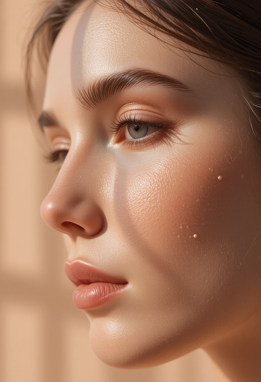 "Woman following an effective acne scars fading skincare routine to restore smooth, even-toned skin"