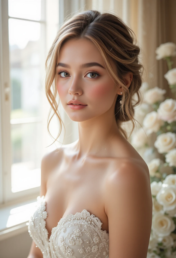 5. Sculpted Bronze-and-Blush Combo