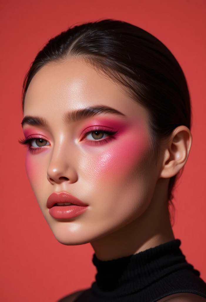 10. Bold, Statement Blush Placement