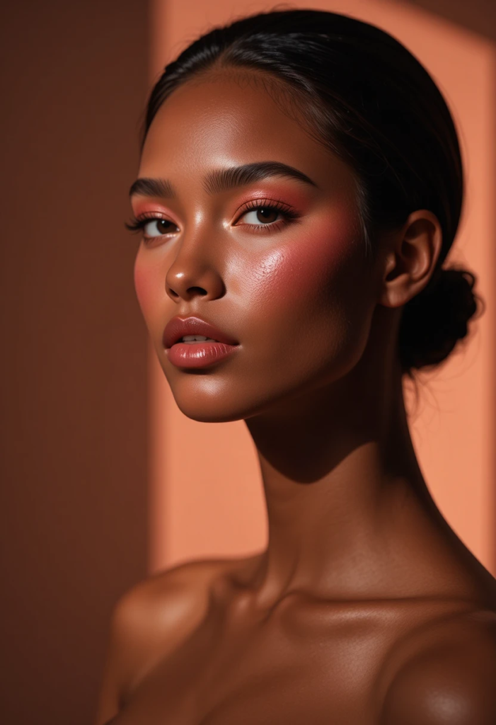 13. Layered Blush for Deeper Skin Tones